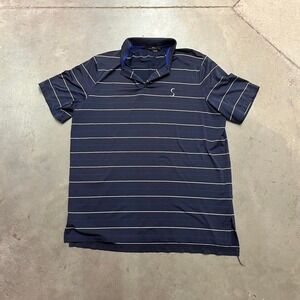 Y2K RLX Ralph‎ Lauren Navy striped golf polo
